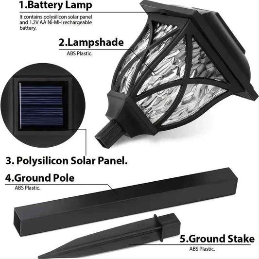 Lot de 6 lampes solaires