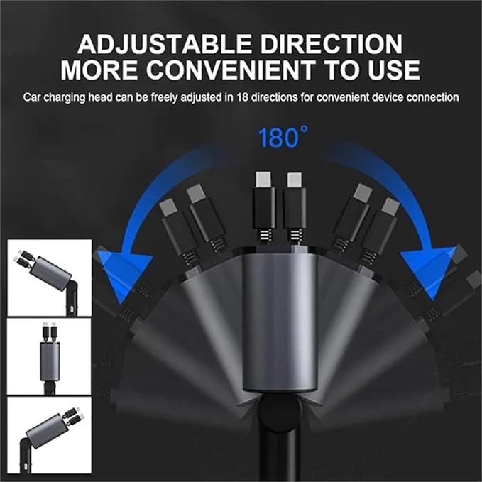 Chargeur de voiture 4 en 1