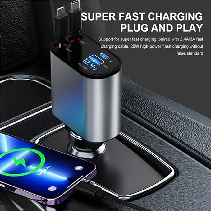 Chargeur de voiture 4 en 1