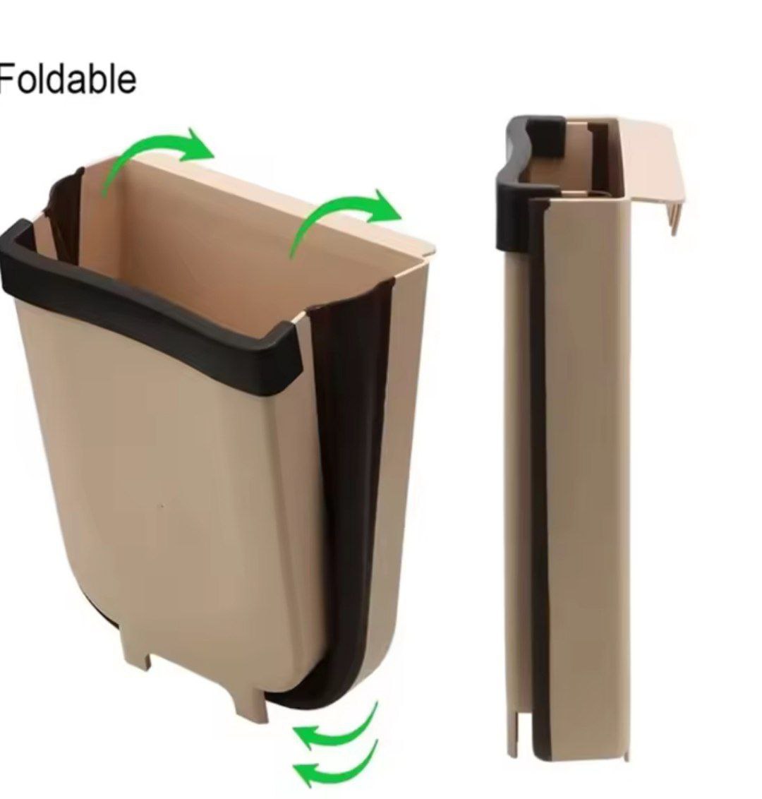 Poubelle pliable murale