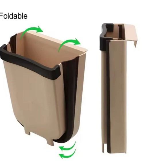 Poubelle pliable murale