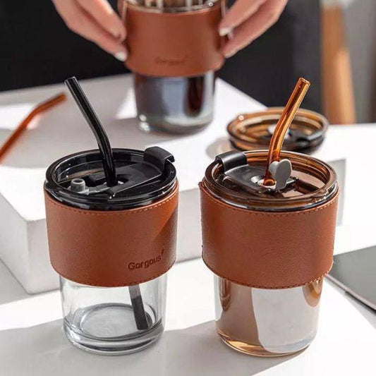 Tasse à café en verre portable